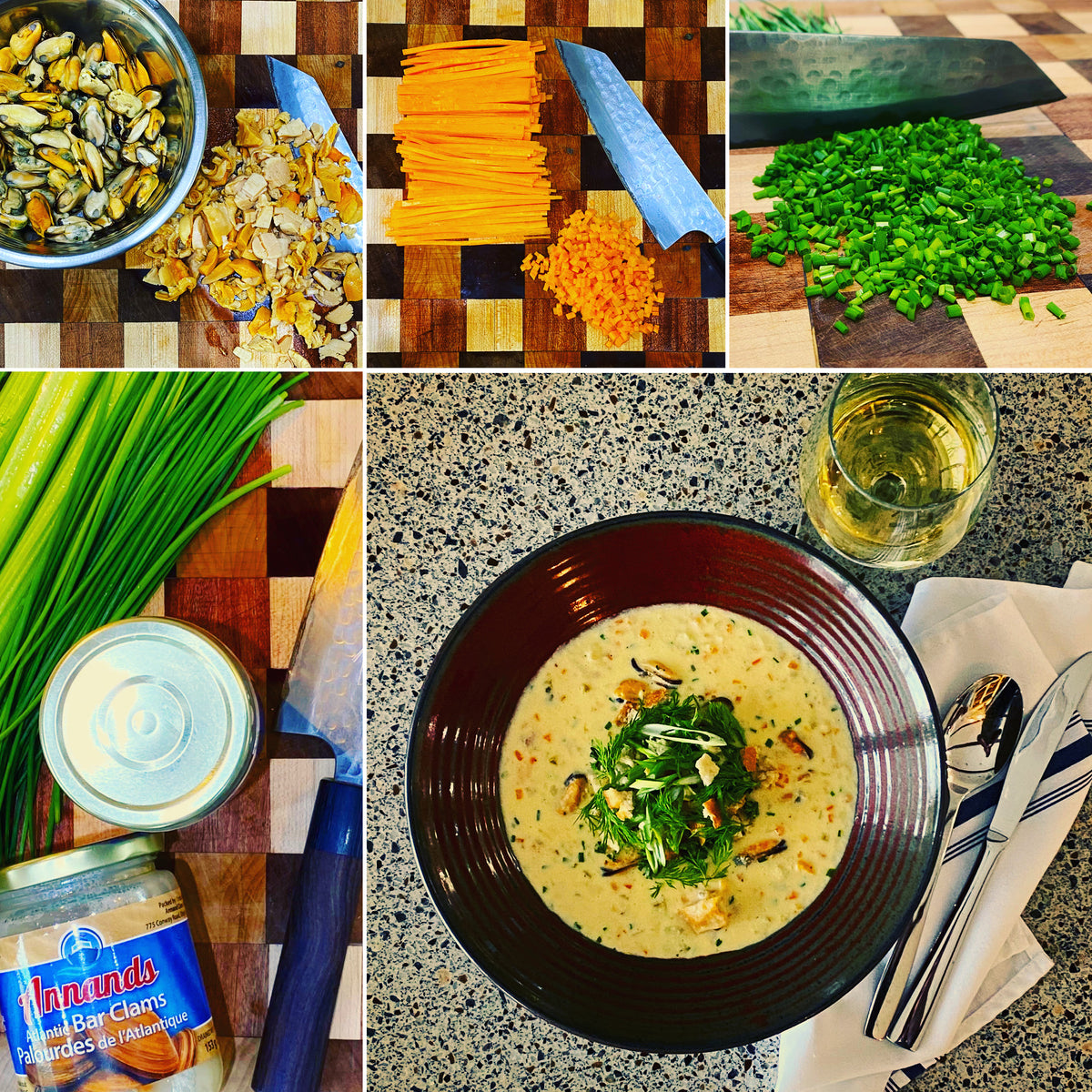 An intense PEI inspired Clam Chowder Recipe from Island Chef, Hunter G