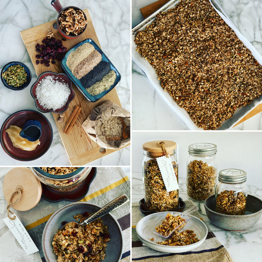 Canadian Inspired Granola Recipes perfect in our Low Cereal Bowl